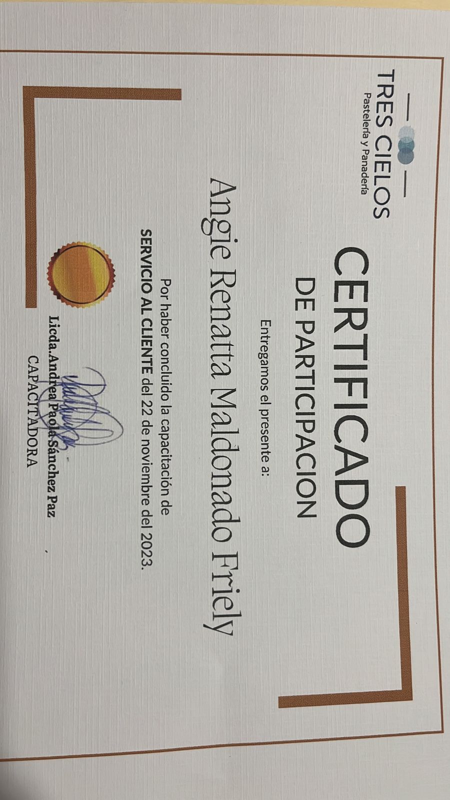 certificado